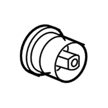 GM 20902798 Axle Beam Insulator, Red Line, Rear