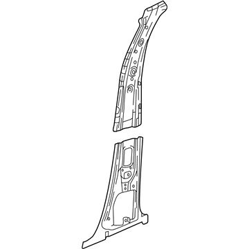 GM 84339061 Inner Center Pillar, Driver Side