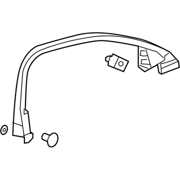 GM 23332213 Upper Trim, Front Passenger Side