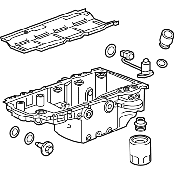 2022 Chevy Camaro Oil Pan - 12707561
