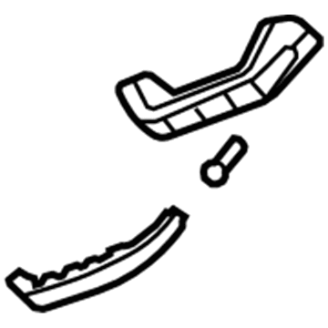GM 15281856 Grip Handle, Gray, Rear