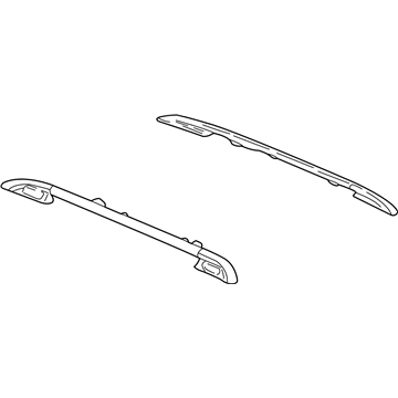 GM 10337781 Side Rail, Black, Driver Side