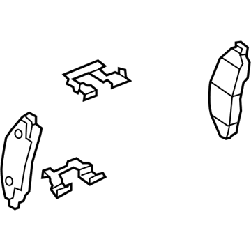 GM 19207501 Brake Pads, Front