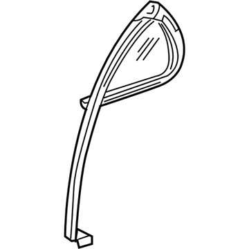 GM 22702450 Fixed Glass, Rear Passenger Side