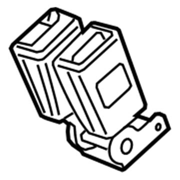 GM 42689238 Buckle, Black, Rear Driver Side