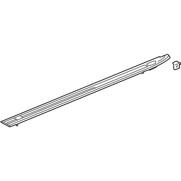 GM 84545451 Upper Molding, Black, Driver Side