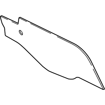 GM 42660379 Side Trim Panel, Black, Front Driver Side