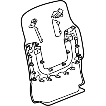Chevy 23365184 Seat Back Panel