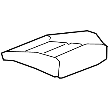 GM 86568562 Cushion Cover, Black, Front Passenger Side