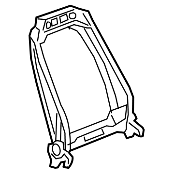 GM 13513167 Seat Back Frame, Front