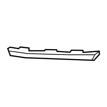GM 84677782 Molding, Black, Rear Passenger Side