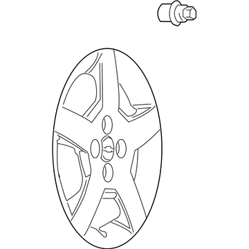 2008 Chevy Cobalt Wheel Cover - 9596134