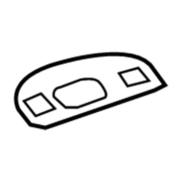GM 39126063 Courtesy Lamp, Black, Driver Side