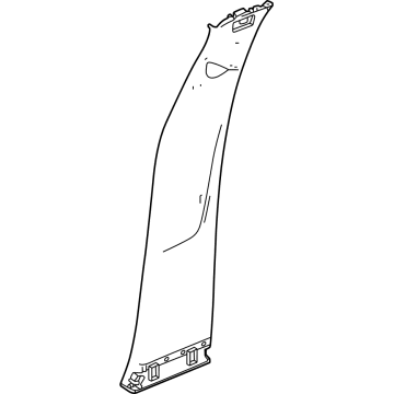 GM 42837531 Center Pillar Trim, Jet Black, Driver Side