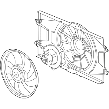 Saturn A/C Condenser Fan - 15849644