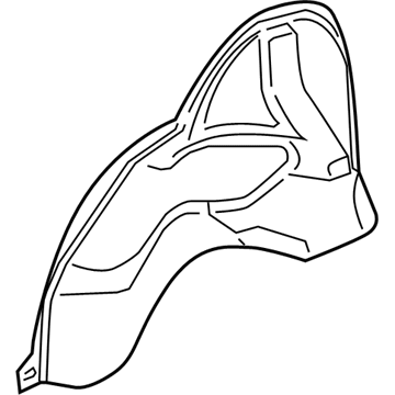 GM 15221160 Inner Wheelhouse, Rear Passenger Side