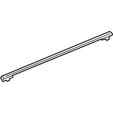 GM 23224855 Upper Molding, Silver, Rear Driver Side
