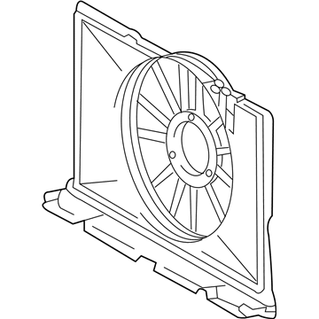 2010 Pontiac Vibe Fan Shroud - 88975763