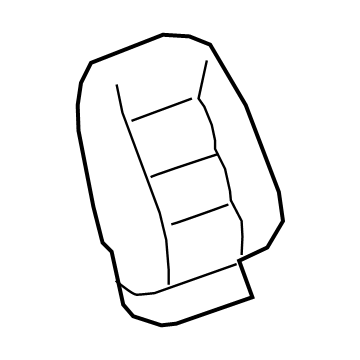GM 84351451 Seat Back Cover, Front