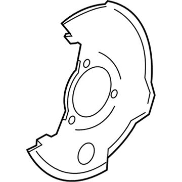 GM 25884779 Backing Plate, Front Driver Side