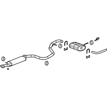 Chevy Malibu Muffler - 15217534