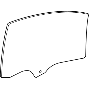 GM 42642562 Door Glass, Front Driver Side