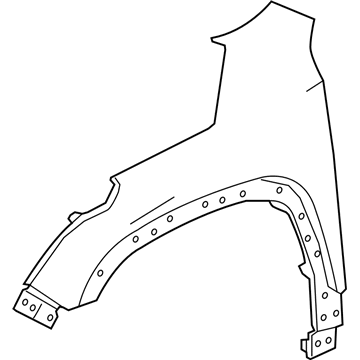 GM 84139849 Fender, Front Driver Side