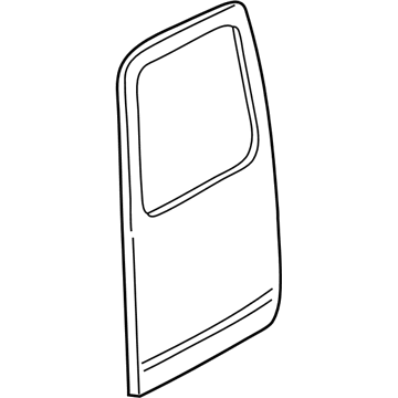 GM 12549265 Door Shell, Rear Driver Side