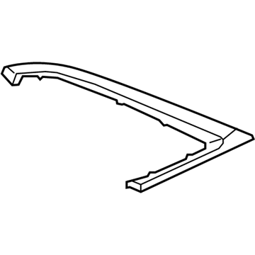 GM 84124307 Reveal Molding, Black, Driver Side