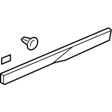 GM 22923501 Lower Molding, Outer Driver Side