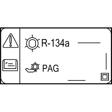 Chevy 84402976 A/C Label