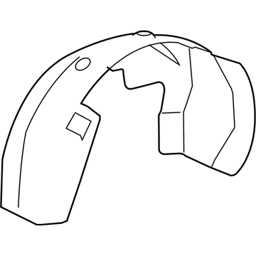 GM 20953678 Fender Liner, Front Driver Side