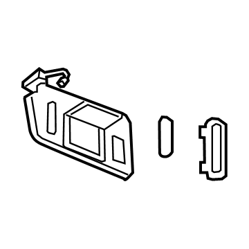 GM 84547369 Sunvisor, Driver Side