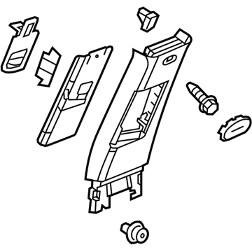 GM 20952460 Adjust Handle, Center Inner Passenger Side