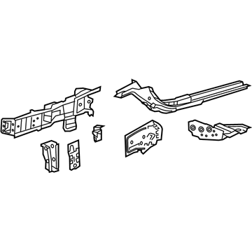 GM 39099438 Lower Rail Assembly, Front Driver Side