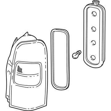 GM 19206746 Tail Lamp Assembly, Passenger Side