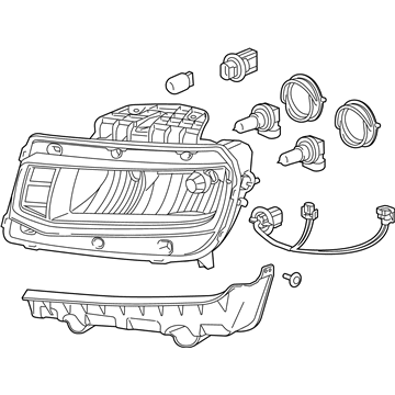 2014 Chevy Camaro Headlight - 23398035