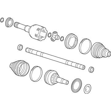 GM 84227212 Axle Assembly, Front Passenger Side