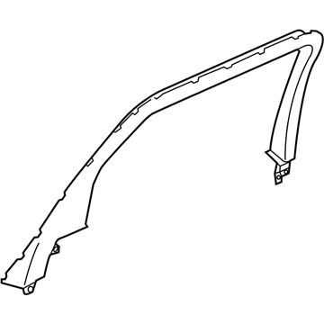 GM 23390920 Upper Trim, Rear Driver Side