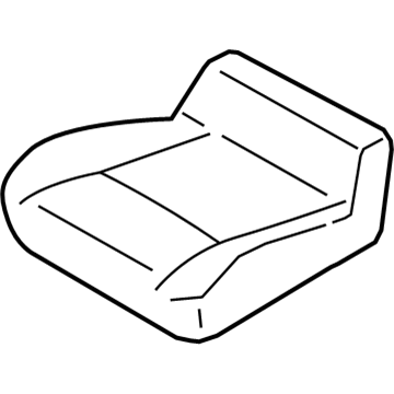 GM 19317568 Seat Cushion Pad, Front