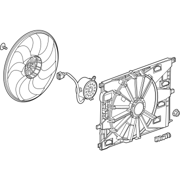 Chevy Trailblazer A/C Condenser Fan - 60002453