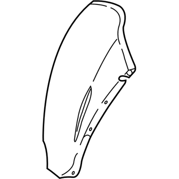 Saturn LS2 Fender Splash Shield - 24411749
