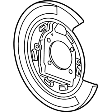 Chevy Spark EV Brake Backing Plate - 95280766