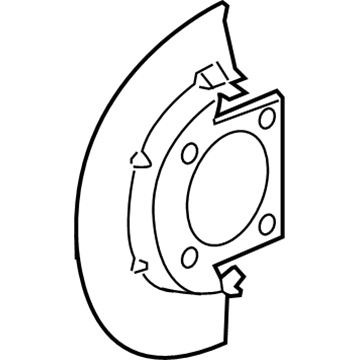 GM 25846355 Splash Shield, Front
