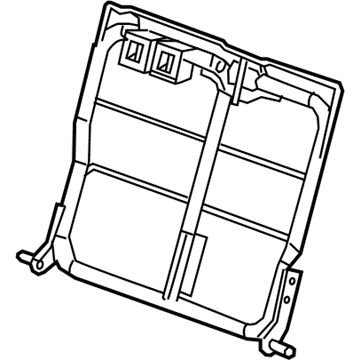 GM 23382792 Seat Back Frame, Rear