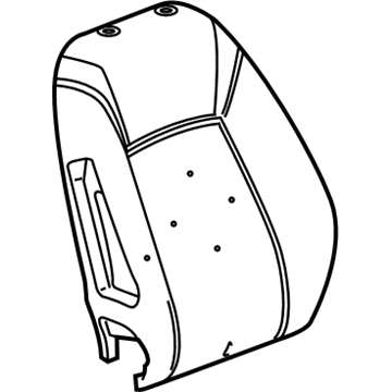 GM 39088095 Seat Back Pad, Front