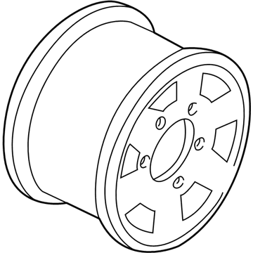 1994 Chevy K1500 Spare Wheel - 9591532
