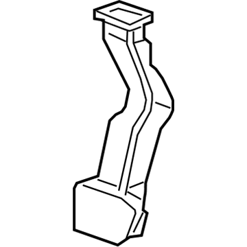 GM 22885833 Lower Duct, Driver Side