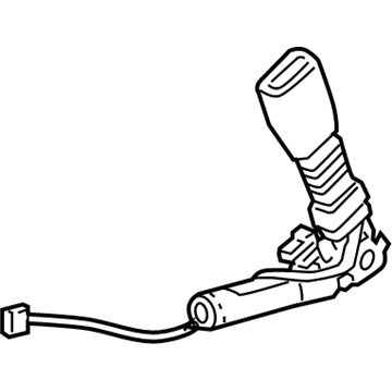 GM 10367765 Buckle, Black, Passenger Side