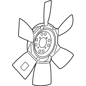 GMC Radiator fan - 23331305